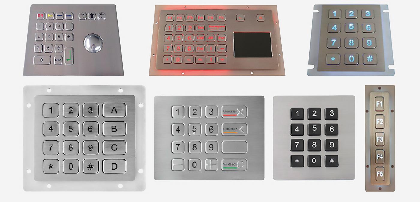 Рис. 7. Примеры цифровых клавиатур серий K-TEK-A и K-TEK-B