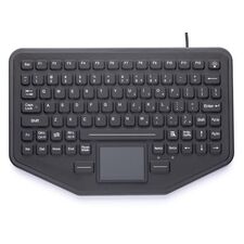 Силиконовая клавиатура с тачпадом, 87 клавиш, подсветка, USB  – ТА