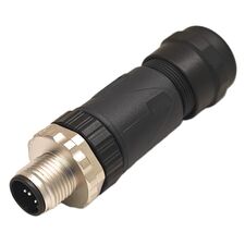 Прямой разъем M12 "папа" (5 pin, A-code) с клеммами, для кабеля Ø4…8 мм, Разъем 1: M12 штекер, Число контактов: 5, Исполнение разъема 1: прямой, Модификация: стандарт  – ТА