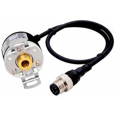Энкодер Ø40 с полым валом Ø8, 20 имп/об, Totem Pole (3 фазы), 12…24 VDC, разъем  – ТА
