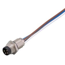 Разъём M8 "папа" (4-pin) для установки в стенку Ø8  – ТА