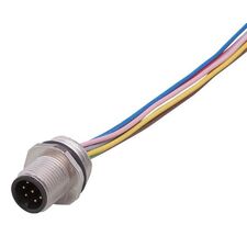Разъём M12 "папа" (8-pin) для установки в стенку PG 9  – ТА