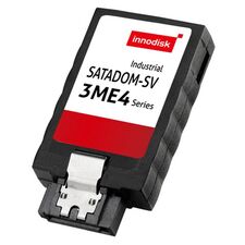 Флэш-диск SATADOM-SV 32GB, серия 3ME4 (MLC), −40…+85°C, питание через SATA Pin7, Объем: 32 GB, Тип питания: через SATA Pin 7 или Pin 8, Модификация: в корпусе, Рабочая температура: -40…+85°C, Чипы флэш-памяти: Kioxia MLC, Каналов ввода-вывода: 1  – ТА