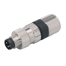 Прямой штекер M8 "папа" (3 pin) с клеммами  – ТА