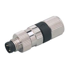 Прямой штекер M8 "папа" (4 pin) с клеммами  – ТА