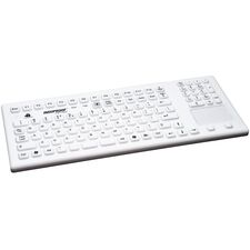 TKG-107-TOUCH-IP68-WHITE-USB-US/CYR, силиконовая клавиатура  – ТА