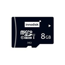 MicroSD карта 8GB, серия 3IE2 (iSLC by MLC), UHS I, −25…+85°C, Объем: 8 GB, Рабочая температура: -25…+85°C, Чипы флэш-памяти: WD MLC  – ТА