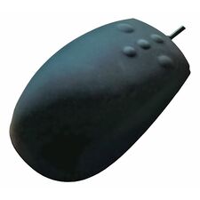 M4-BL: защищенная IP68 лазерная мышка с кнопочным скроллингом (USB), черная, Цвет: черный, Модификация: с кнопками прокрутки  – ТА