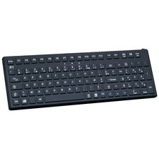 K1-IND: силиконовая настольная клавиатура IP68 (USB), черная  – ТА