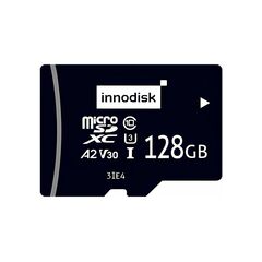 Карта памяти MicroSD 128GB, серия 3IE4 (Ultra iSLC), UHS III, −25…+85°C, Объем: 128 GB, Рабочая температура: -25…+85°C, Чипы флэш-памяти: Innodisk BiCS5  – ТА