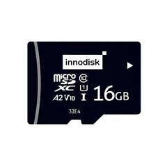 Карта памяти MicroSD 16GB, серия 3IE4 (Ultra iSLC), UHS I, −40…+85°C, Объем: 16 GB, Рабочая температура: -40…+85°C, Чипы флэш-памяти: Innodisk BiCS5  – ТА