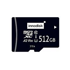 Карта памяти MicroSD 512GB, серия 3TE4 (TLC BiCS5), UHS III, −40…+85°C, Объем: 512 GB, Рабочая температура: -40…+85°C, Чипы флэш-памяти: Innodisk BiCS5  – ТА