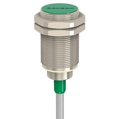 Индуктивный датчик M30×48 (S=10 мм), NPN "НО", кабель 2 м, −25…+100°C, Монтажное исполнение: утапливаемое, Функция выхода: НО, Электрическое исполнение: NPN, Модификация: до +100°C, Электрическое подключение: кабель  – ТА
