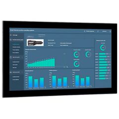 Панельный ПК 21.5" с Core i7-1255U, 5×USB, 2×COM, 3×LAN, мультитач, Диагональ экрана: 21.5", Соотношение сторон: 16:9, Сенсорный экран: ёмкостный мультисенсорный, Установленный CPU: i7-1255U, Материал передней рамки: алюминий анодир.  – ТА