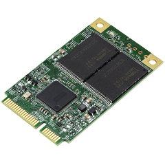 Флэш-диск mSATA 128GB, серия 3ME3 (MLC), −40…+85°C, Объем: 128 GB, Рабочая температура: -40…+85°C, Каналов ввода-вывода: 2  – ТА