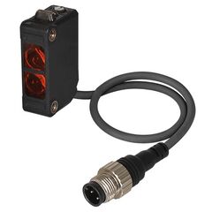 Диффузный датчик 32×20×11, 0…100 мм, NPN, маслостойкий IP67F, выносной разъем M12  – ТА