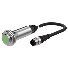 Индуктивный датчик M18×81 (Sn=5 мм), NPN НО, выносной разъем M12, Тип напряжения: DC, Типоразмер корпуса: M18, Монтажное исполнение: утапливаемое, Функция выхода: НО, Электрическое исполнение: NPN, Модификация: длинный корпус, Электрическое подключение: разъем M12 на кабеле, Длина кабеля: 0.3 м  – ТА