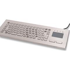 TKV-084-FIT-TOUCH-IP65-MGEH-USB-US/CYR, стальная клавиатура InduSteel³ с тачпадом  – ТА