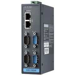 Сервер COM-портов (4×RS-232/422/485) для Ethernet (2 порта), −40…+80°C, Всего COM-портов: 4, Разъемы COM-портов: DB9, Тип портов: RS-232/422/485, Вход: 12…48 VDC, Модификация: на DIN-рейку, Рабочая температура: -40…+80°C  – ТА