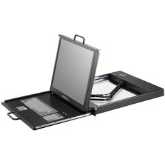 KVM-консоль AMK701, монитор 17", 1 вход VGA+PS2, dual rail  – ТА