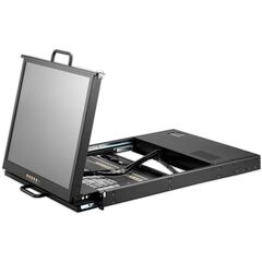 KVM-консоль AMK716, монитор 17", 16 портов VGA+USB/PS2, dual rail  – ТА