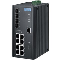 Коммутатор 8×Gigabit TX с PoE + 4×Gigabit SFP, −40…+75°С  – ТА