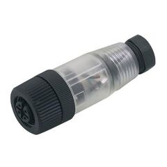 Прямой разъем M12 "мама" (4 pin) с клеммами и индикацией  – ТА