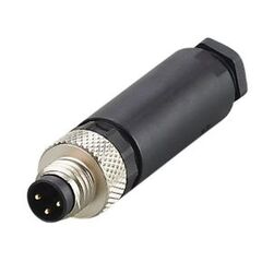 Прямой разъем M8 "папа" (3 pin) с клеммами  – ТА