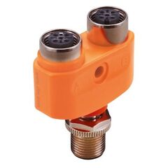Y-разветвитель M12 "папа" (5 pin) → 2×M12 "мама" 4-pin  – ТА