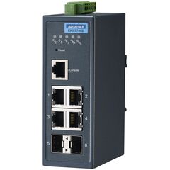 L2 коммутатор 4×100TX + 2×Gigabit SFP, −40…+85°С, Порты 10/100Base-TX: 4, Порты Gigabit TX: −, Порты Gigabit оптика: Gigabit SFP (2 порта), Рабочая температура: -40…+75°C  – ТА