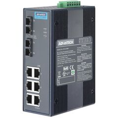 Коммутатор 6×Gigabit TX + 2×Gigabit LX SM 10км SC, −10…+60°С, Порты Gigabit TX: 6, Порты Gigabit оптика: Single-mode LX (2 порта), Дальность передачи SX/LX/BX: 10 км, Оптические разъемы SX/LX/BX: SC, Рабочая температура: -10…+60°C  – ТА