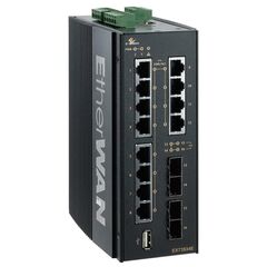 Lite-L3 коммутатор МЭК61850 с 12×Gigabit TX + 4×Gigabit SFP, −40…+75°С, Порты Gigabit TX: 12, Порты Gigabit оптика: Gigabit SFP (4 порта)  – ТА