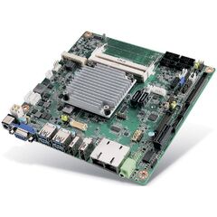 Мат. плата Mini-ITX с Celeron N3350E, Установленный CPU: Celeron N3350, Установленное ОЗУ: нет, Порты Gigabit TX: 2  – ТА