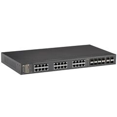 Lite-L3 коммутатор 16×Gb TX + 8×Gb TX/SFP + 4×10Gb SFP+, 12…24 VDC, Вход: 12/24 VDC  – ТА