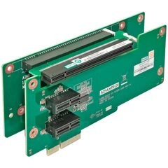 Райзер-карта 2U PCIe.x16 / PCIe.x4 -> 1×PCIe.x16 + 2×PCIe.x1  – ТА