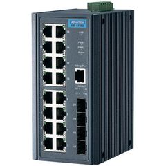 Коммутатор 16×Gigabit TX + 4×Gigabit SFP, −40…+75°С, Рабочая температура: -40…+75°C  – ТА