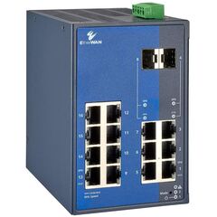SmartE коммутатор 14×100TX + 2×SFP с QoS, VLAN, RSTP, Порты 10/100Base-TX: 14, Порты 100Mbit оптика: SFP (2 порта)  – ТА