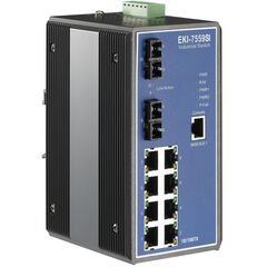 L2 коммутатор 8×100TX + 2×100FX MM 2км SC, −40…+75°С, Порты 10/100Base-TX: 8, Порты 100Mbit оптика: Multi-mode (2 порта), Дальность передачи FX: 2 км, Оптические разъемы FX: SC, Рабочая температура: -40…+75°C  – ТА