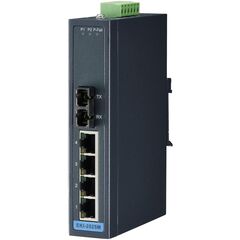 Коммутатор 4×100TX + 1×100FX MM 2км SC, −40…+75°С, Порты 10/100Base-TX: 4, Порты 100Mbit оптика: Multi-mode (1 порт), Оптические разъемы FX: SC, Модификация: обычная, Рабочая температура: -40…+75°C  – ТА