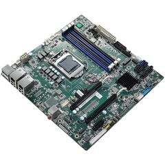 Мат. плата µATX с W480E для Core i Gen.10 /Xeon с 2×LAN, 2×COM, 2×DP, Модификация: W480E, 2×LAN, 8×SATA (RAID), 12×USB, 2×COM  – ТА