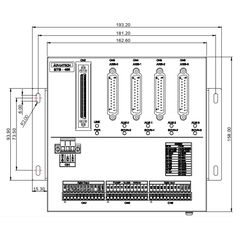 MTB-400, клеммник со SCSI-68 для ШД и сервоприводов (4 оси)  – ТА