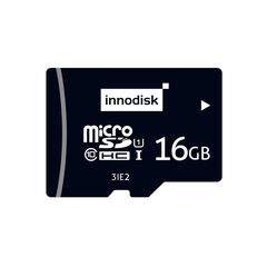 MicroSD карта 16GB, серия 3IE2 (iSLC by MLC), UHS I, −25…+85°C, Объем: 16 GB, Рабочая температура: -25…+85°C, Чипы флэш-памяти: WD MLC  – ТА