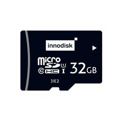 MicroSD карта 32GB, серия 3IE2 (iSLC by MLC), UHS I, −25…+85°C, Объем: 32 GB, Рабочая температура: -25…+85°C, Чипы флэш-памяти: WD MLC  – ТА