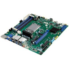 Серверная мат. плата µATX с W680 для Core i Gen.12 с 4×LAN и DDR5, Порты Gigabit TX: 4  – ТА