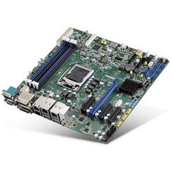 Серверная мат. плата µATX с C236 для Core i/Xeon E3 Gen.6/7 с 4×LAN, 4×COM, Порты Gigabit TX: 4  – ТА
