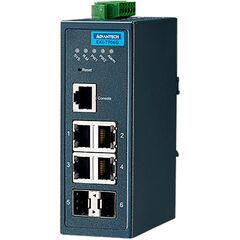 L2 коммутатор 4×Gigabit TX + 2×Gigabit SFP, −40…+85°С, Порты 10/100Base-TX: −, Порты Gigabit TX: 4, Порты Gigabit оптика: Gigabit SFP (2 порта), Рабочая температура: -40…+75°C  – ТА