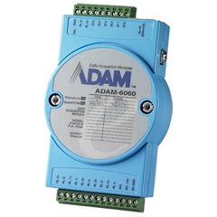 12-кан. модуль Modbus/TCP: 6×DI (C/F), 6×реле  – ТА