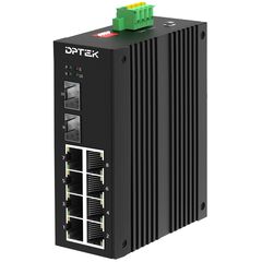 Неуправляемый коммутатор 8TX PoE + 2×SFP, −40…+75°С  – ТА