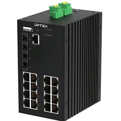 Управляемый L2 коммутатор 16×100/1000TX + 4×1G/2.5G/10G SFP, −40…+80°С  – ТА