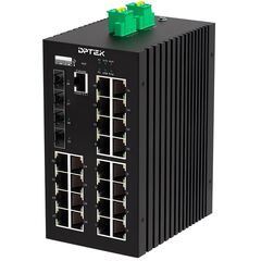 Управляемый L2 коммутатор 24×100/1000TX + 4×1G/2.5G SFP, −40…+80°С  – ТА